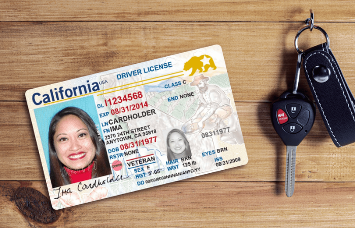 Licencias de conducir en California